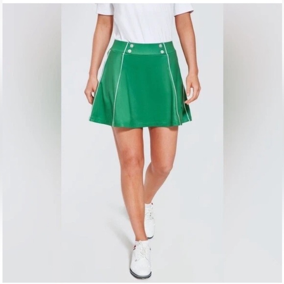 Tuckernuck Golf Skirt Skort Women's XXL 2XL Green Piped Renee Preppy TNuck Sport - Picture 2 of 9